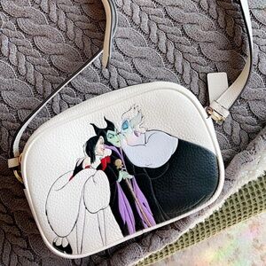 Disney X Coach Mini Jamie Camera Bag With Villains Motif